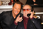 Stewart with Jack Nicholson at Hope for Haiti Telethon