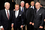 Robert M. Morgenthau, Regis Philbin, President Bill Clinton, Stewart, Donald Trump and Police Commisioner Ray Kelly at PAL annual dinner